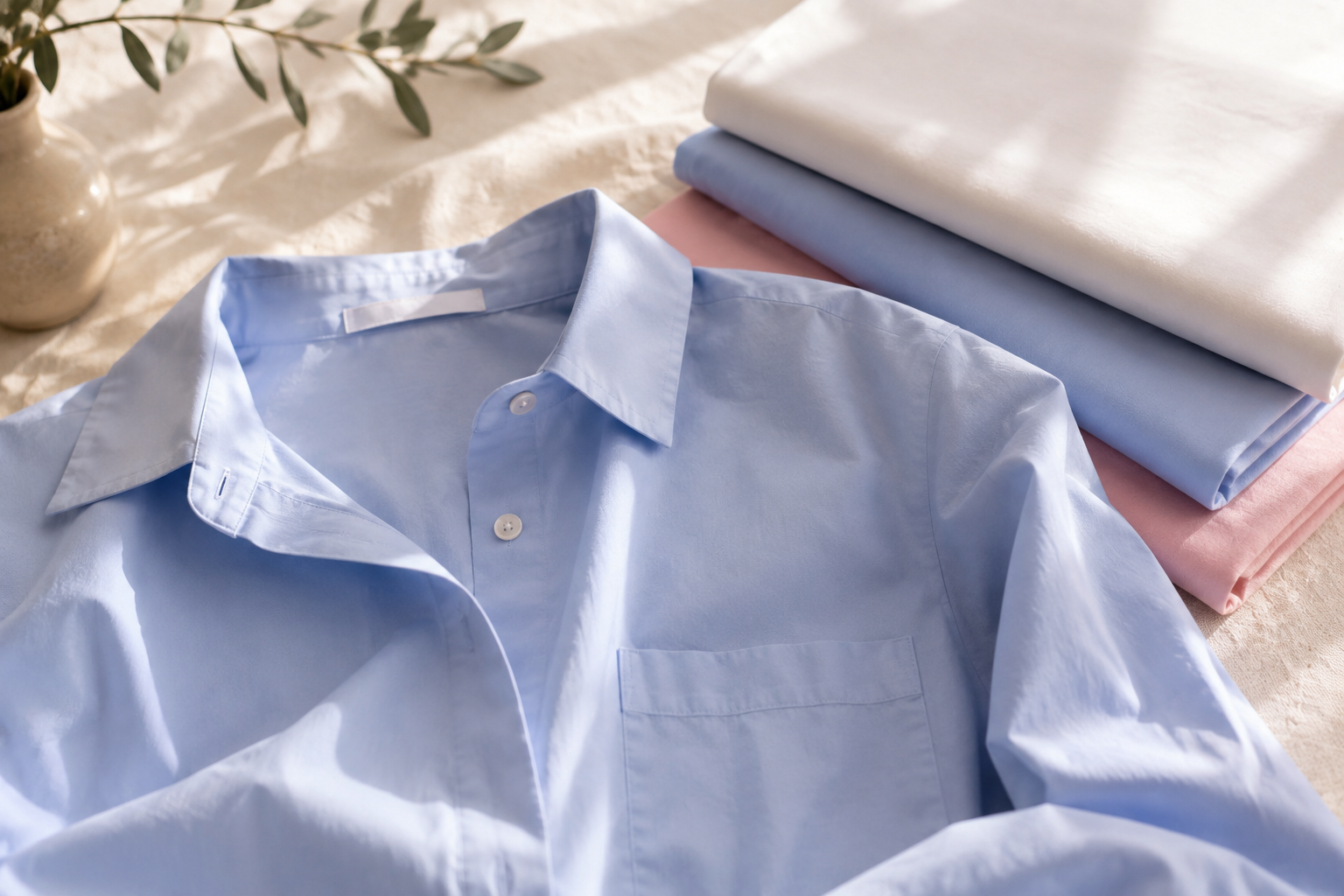 Bluse aus leichtem, fließendem Stoff