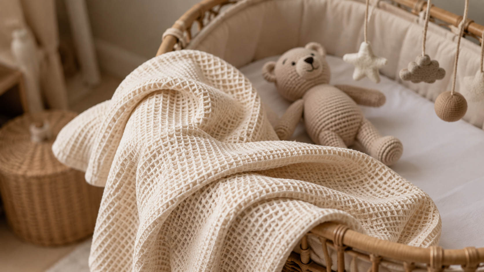 Weiche Stoffe für Babydecken